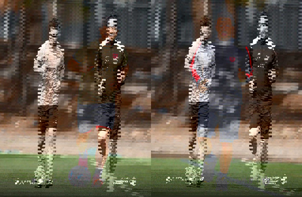 عکس از امید عالیشاه در تمرین پرسپولیس