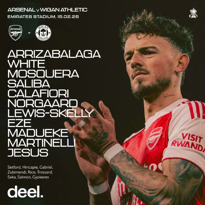 2-42 ترکیب آرسنال مقابل ویگان