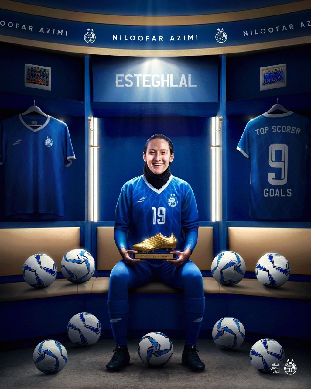 عکس: خانم گل لیگ دسته یک فوتبال زنان معرفی شد