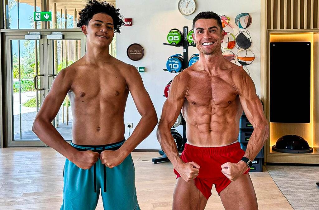 ژن خوب یعنی پسر کریستیانو رونالدو + عکس