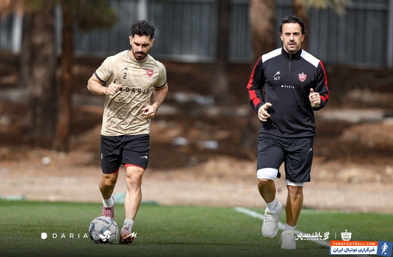 امید عالیشاه کاپیتان پرسپولیس تمرینات انفرادی خود را آغاز کرد