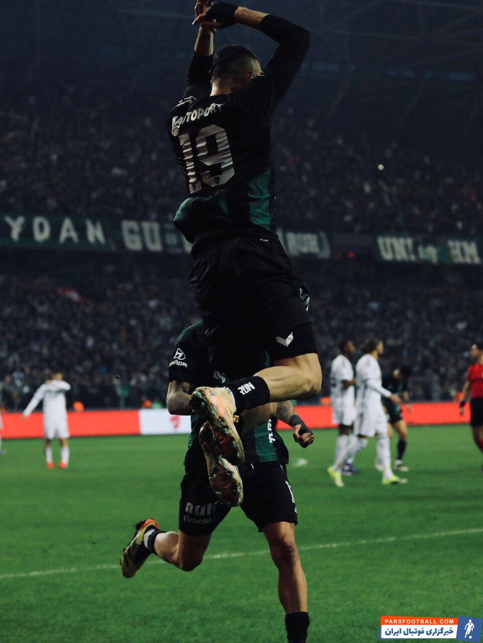 درخشش سردار دورسون مهاجم پیشین پرسپولیس برای کوجالیاسپور مقابل بشیکتاش