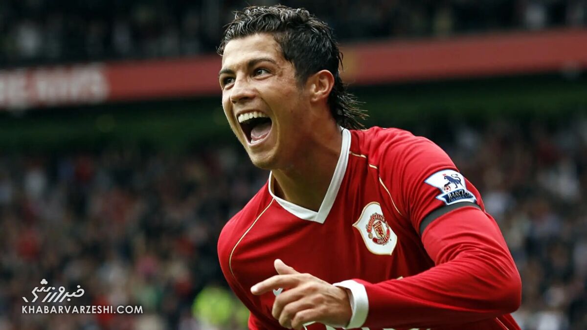 کریستیانو رونالدوی جوان در منچستریونایتد