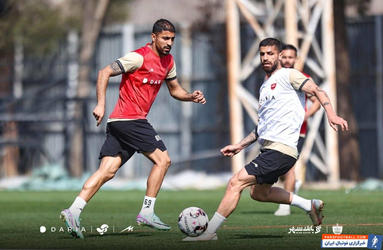 امین کاظمیان امروز در تمرین تیم پرسپولیس شرکت کرد