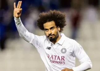 هت تریک اکرم عفیف برابر الشحانیه قبل از دیدار السد با تراکتور در لیگ نخبگان