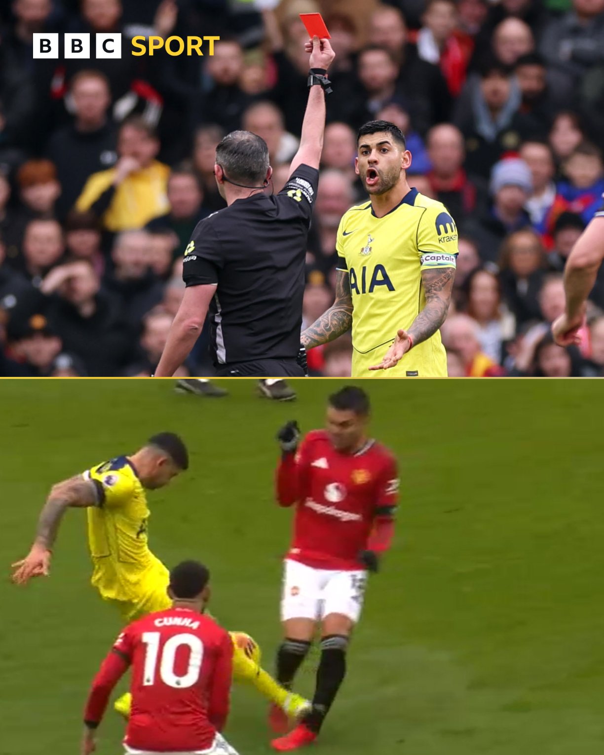 اخراج کریستین رومرو مقابل منچستریونایتد