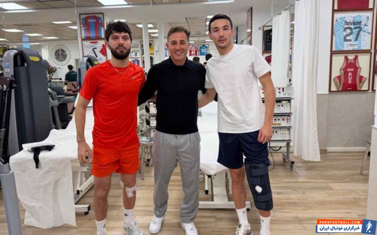 ملاقات فابیو کاناوارو سرمربی ازبکستان از جلال‌الدین ماشاریپوف بازیکن استقلال