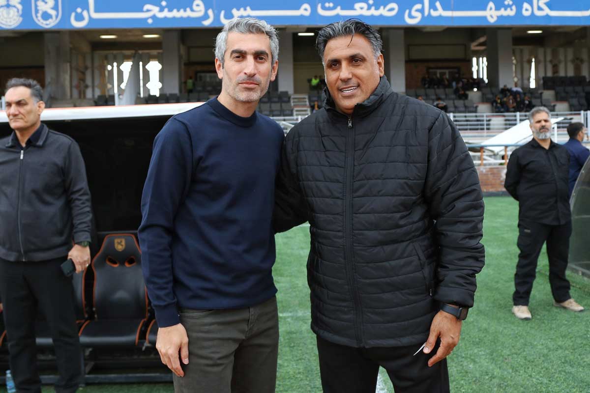 مجتبی جباری سرمربی مس رفسنجان - امیر خلیفه اصل سرمربی استقلال خوزستان  - لیگ برتر - فوتبال ایران