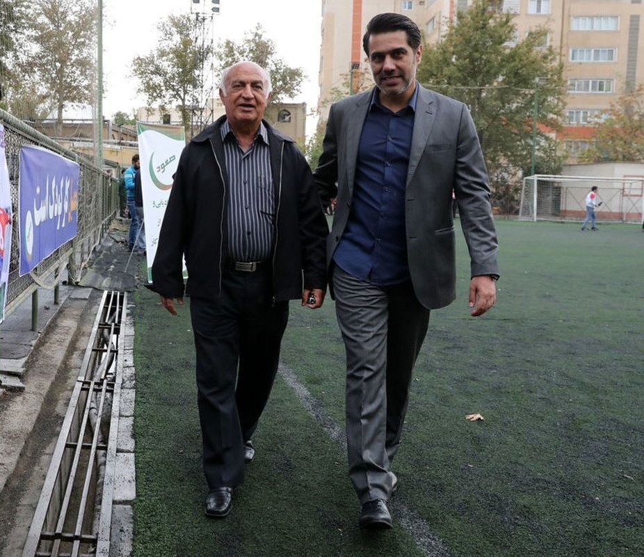 ناصر ابراهیمی مربی اسبق پرسپولیس تهران - افشین پیروانی سرپرست باشگاه پرسپولیس - لیگ برتر ایران