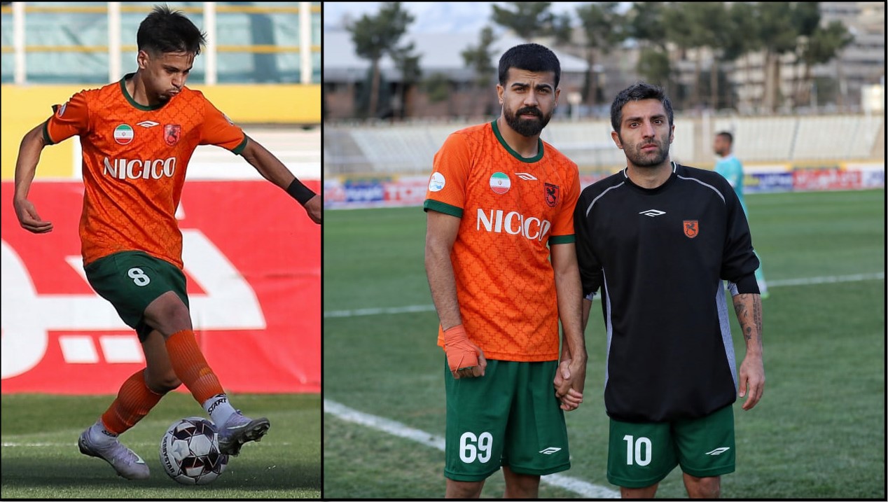 سامان نریمان جهان - رضا جبیره و نوید کومار بازیکنان مس رفسنجان برابر پیکان - لیگ برتر ایران