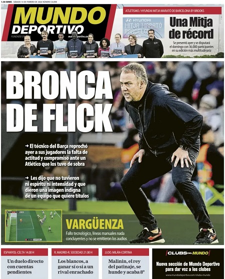 موندو دپورتیوو - 14 فوریه 2025