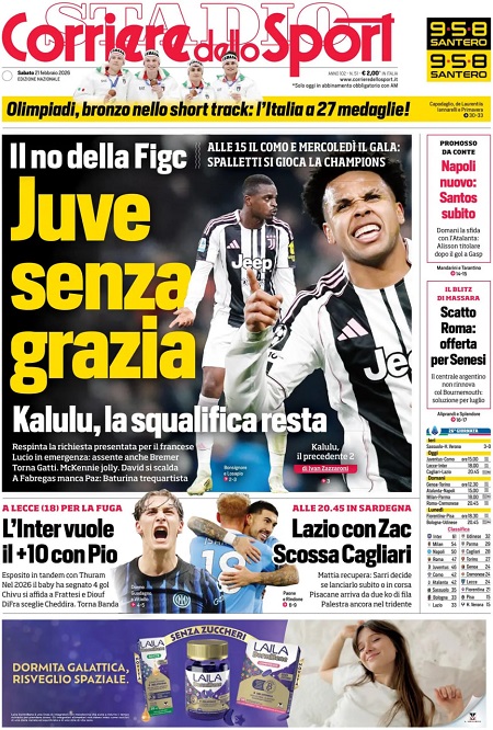 کوریره دلو اسپورت - 21 فوریه 2025