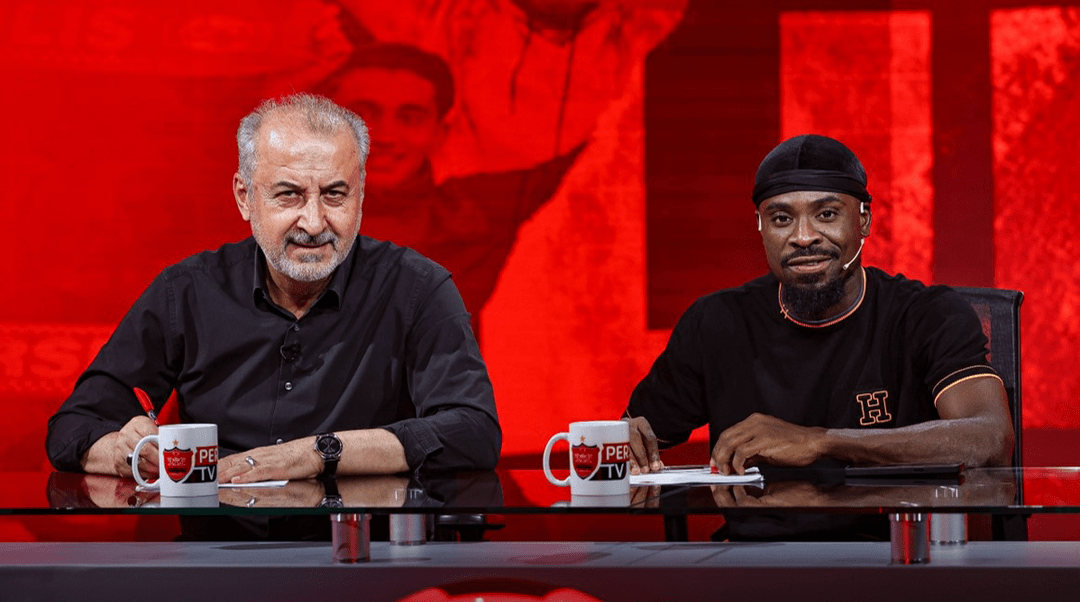 سرژ اوریه مدافع سابق پرسپولیس و رضا درویش مدیرعامل پرسپولیس در گذشته نزدیک - لیگ برتر ایران