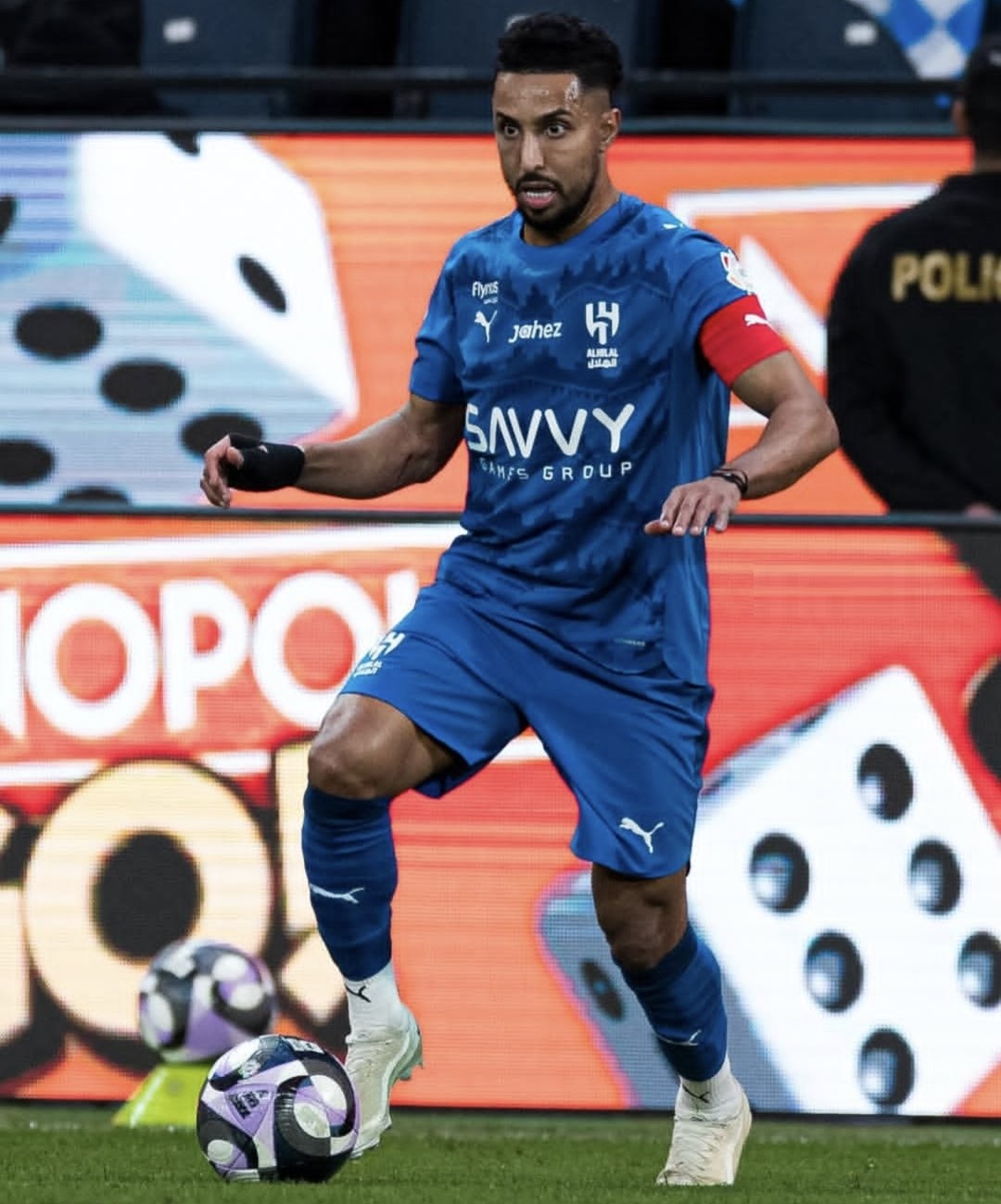 سالم الدوساری وینگر الهلال عربستان در دیدار با الاهلی