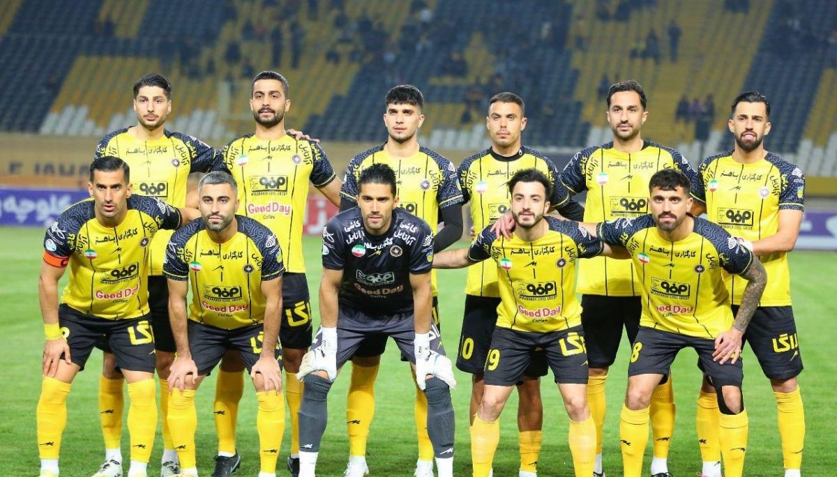 sepahan-team-vs-esteghlalkh عکس تیمی بازیکنان سپاهان در بازی با استقلال خوزستان - لیگ برتر ایران
