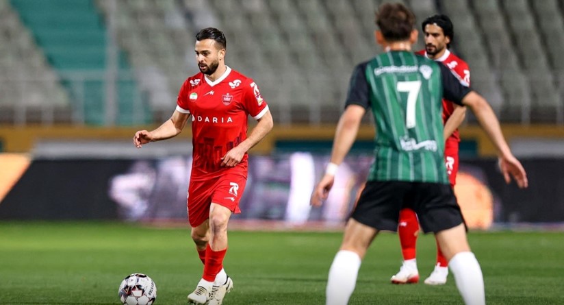 - مهدی گودرزی هافبک خیبر - مسروش رفیعی بازیکن پرسپولیس