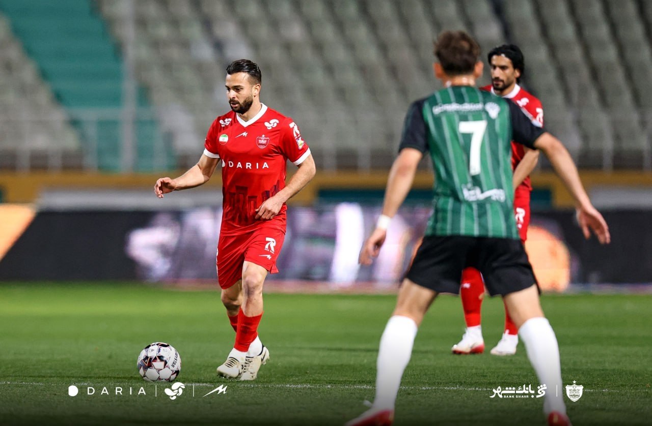 سروش رفیعی هافبک پرسپولیس تهران مقابل خیبر خرم آباد