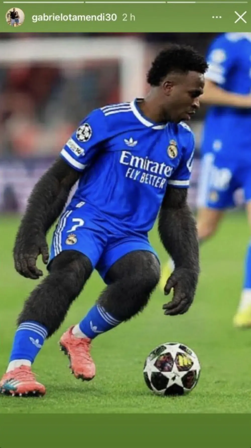 توهین نژادی برادر اوتامندی به وینیسیوس