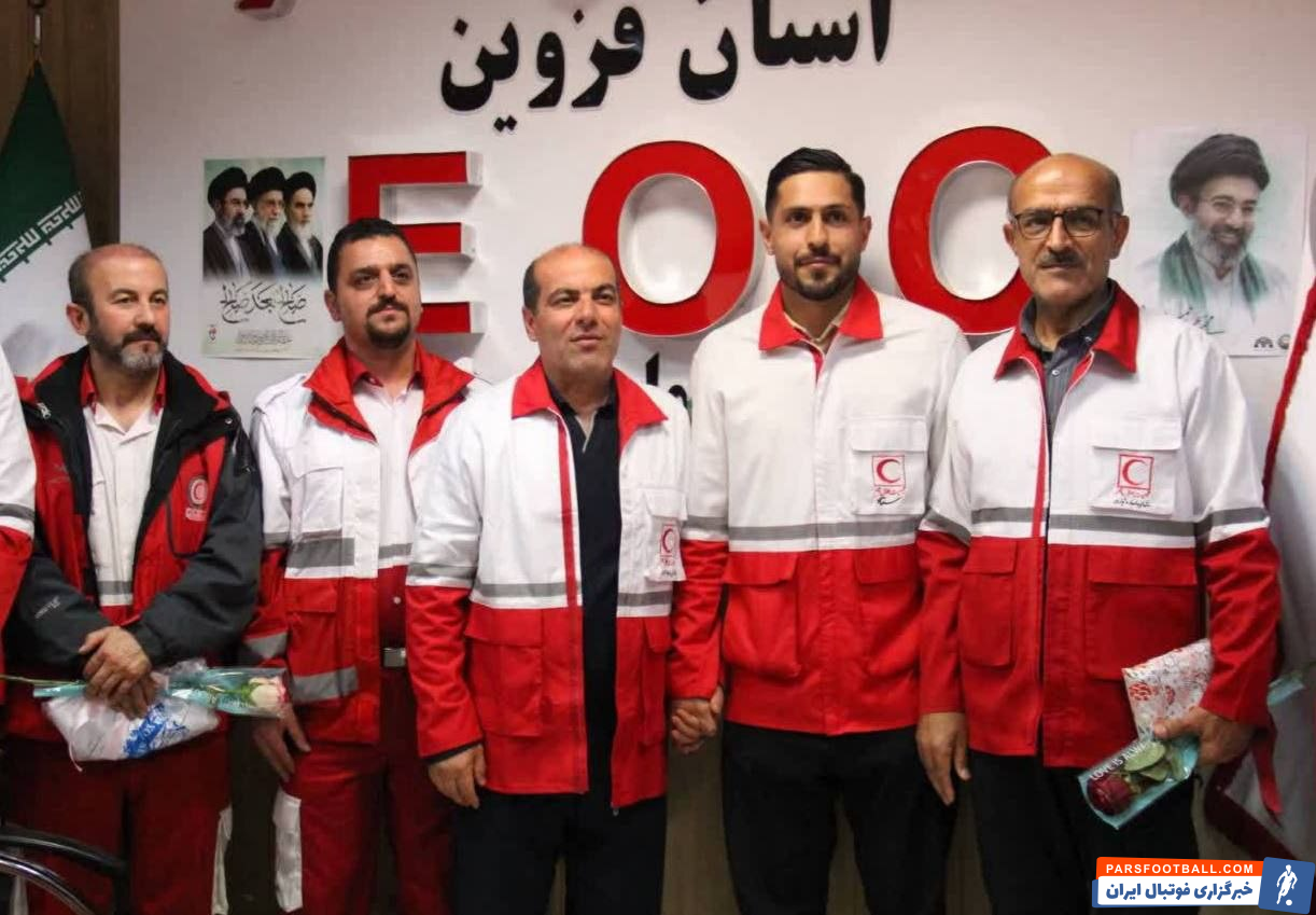 صائب محبی، مدافع باتجربه شمس آذر قزوین در جمع داوطلبان هلال احمر