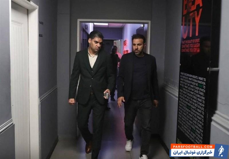 بازدید پیمان حدادی و محسن خلیلی مدیران باشگاه پرسپولیس از ورزشگاه درفشیفر