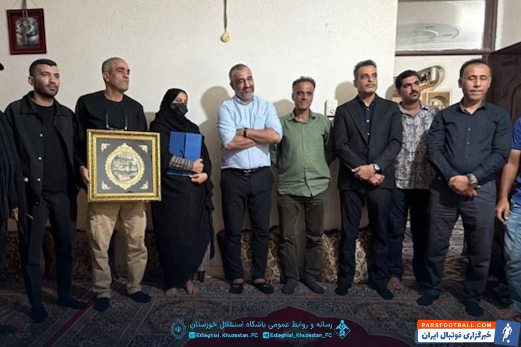 حضور پژمان جمشیدی و بهنام ابولقاسمپور مدیرعامل استقلال خوزستان در میناب