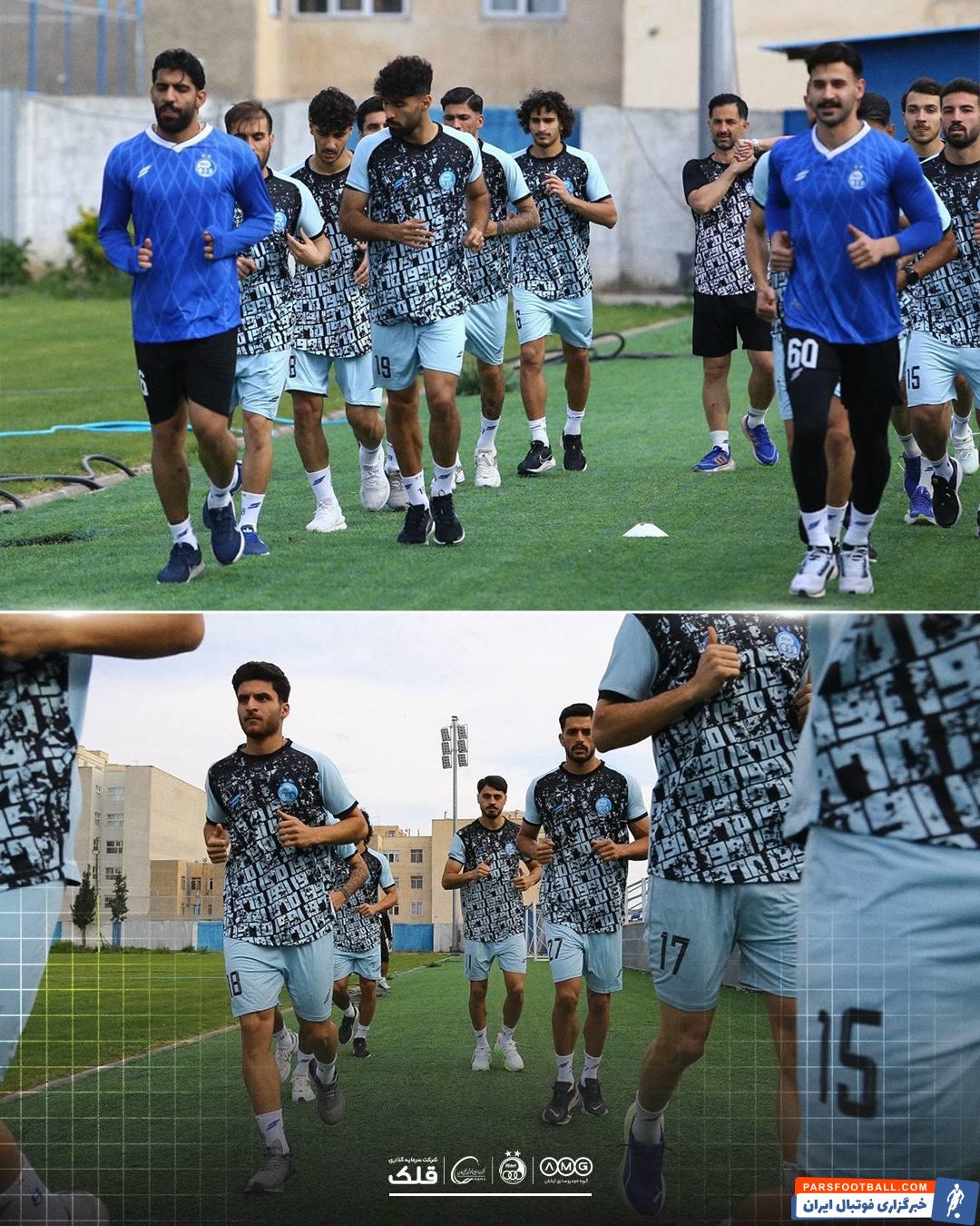 بازیکنان استقلال برای اولین بار در سال 1405 تمرین گروهی برگزار کردند