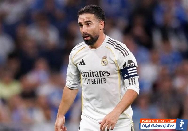 دوری دو هفته ای کارواخال مدافع رئال مادرید از میادین به علت مصدومیت