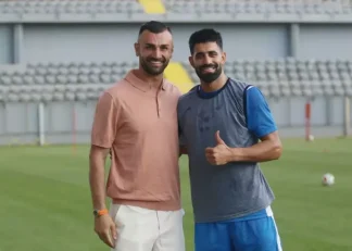 محمدحسین کنعانی‌زادگان مدافع ملی‌پوش پرسپولیس در کنار سردار دورسون