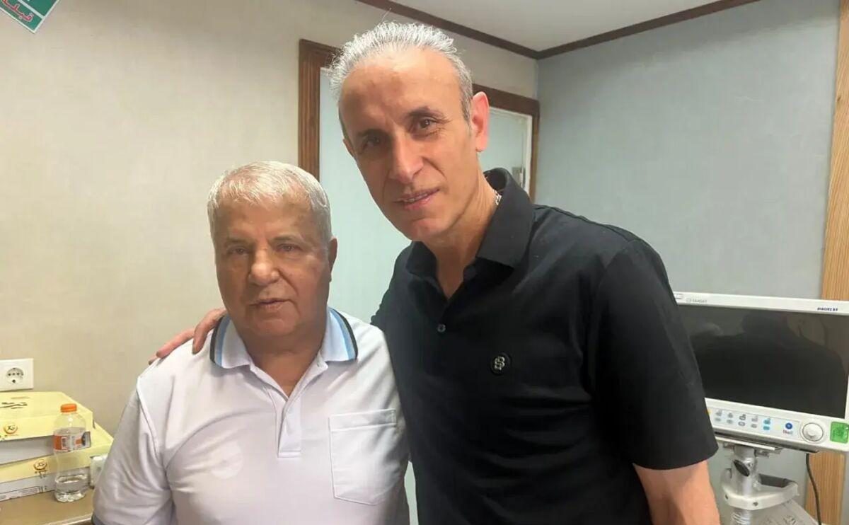 یحیی گلمحمدی و حمید استیلی در بیمارستان؛ عیادت از علی پروین