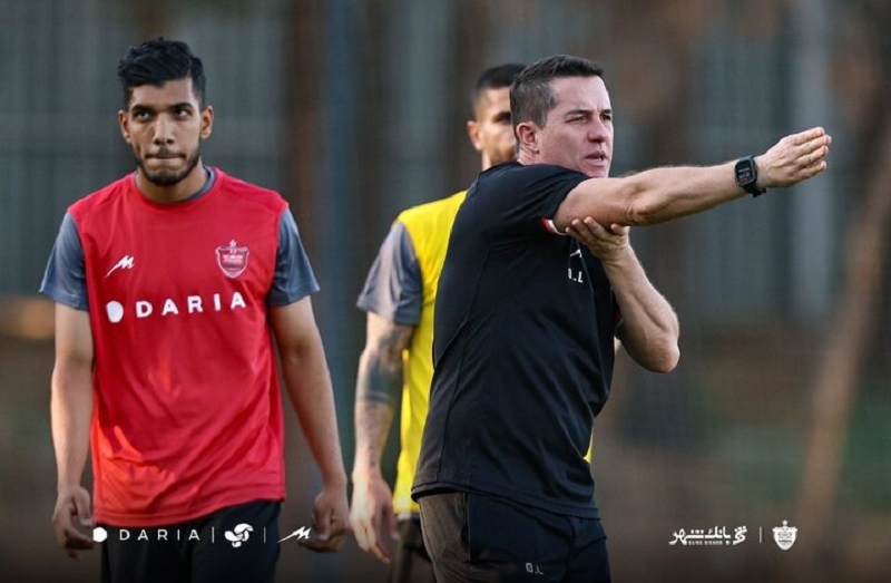 اوسمار در تمرین پرسپولیس حاضر شد