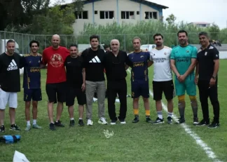 دورهمی ستارههای پیشین فوتبال مازندران در یک بازی دوستانه
