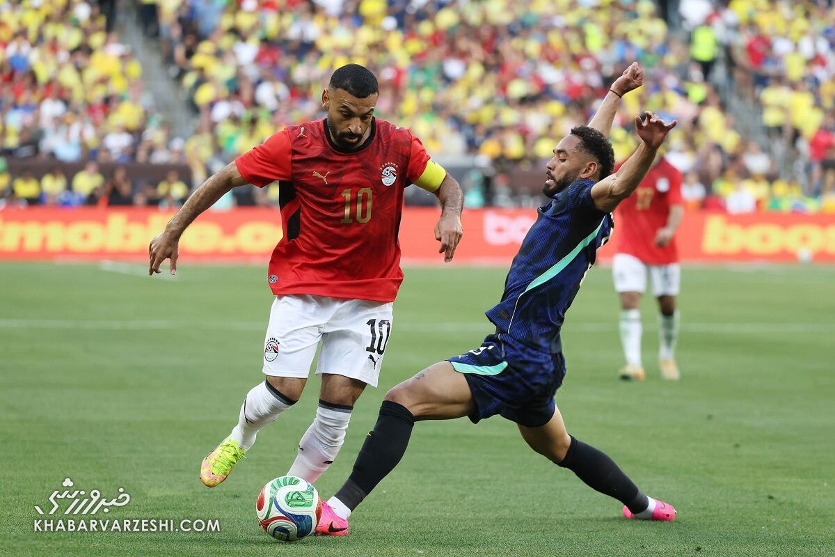 429875 محمد صلاح در دیدار مصر و برزیل