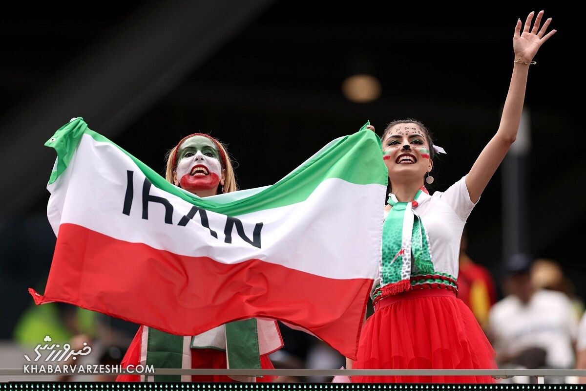 تصاویر گتی‌ایمیجز از دختران طرفدار تیم ملی/ آرایش و گریم خاص در حمایت از ایران مقابل بلژیک +عکس