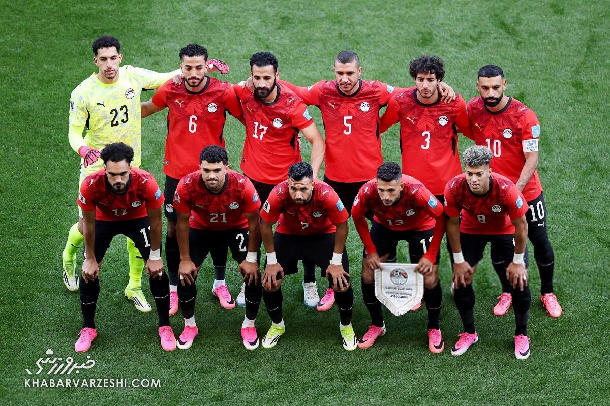 عکس تیمی مصر مقابل ایران
