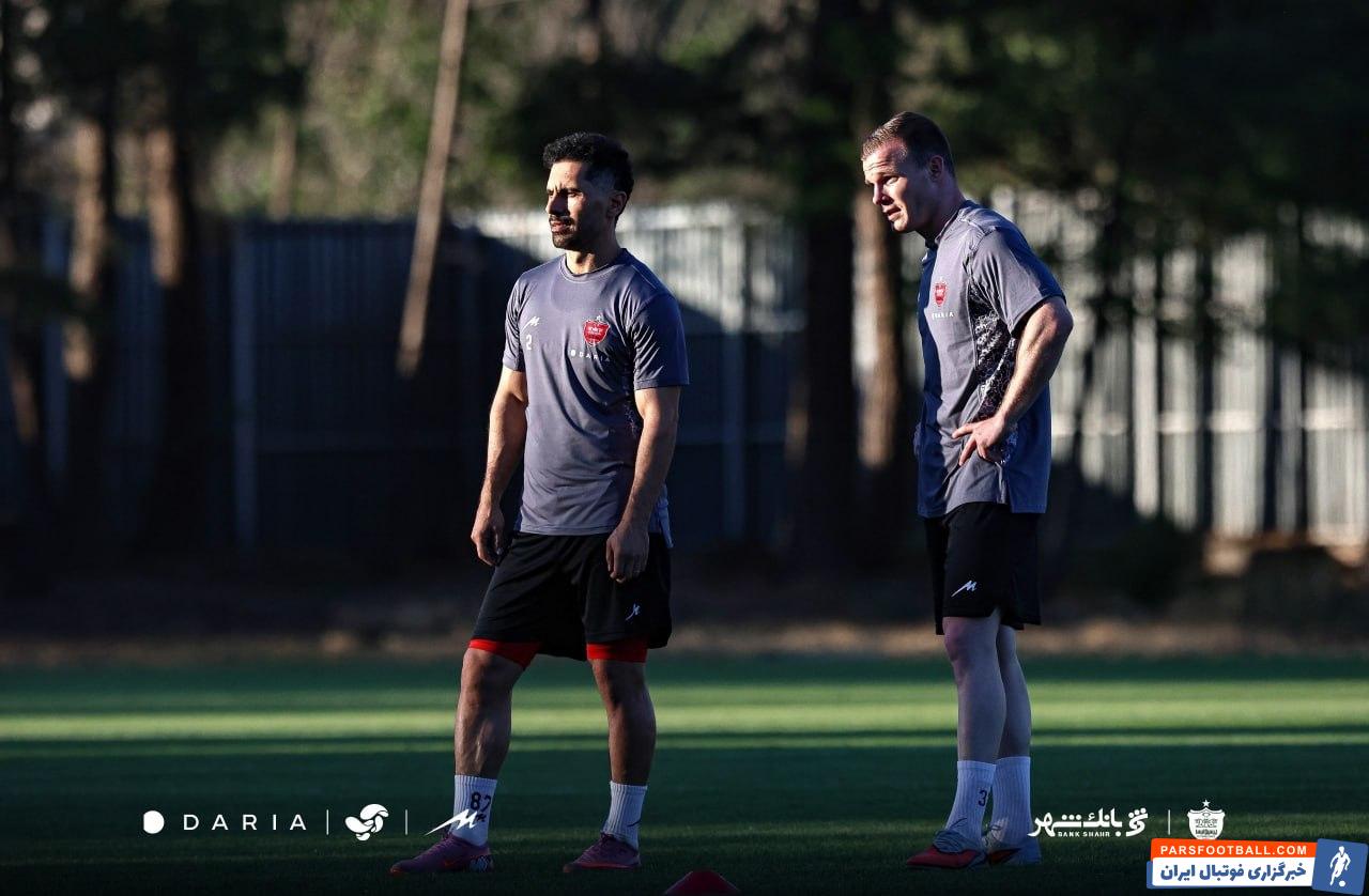 امید عالیشاه با انگیزه بالا در تمرینات پرسپولیس