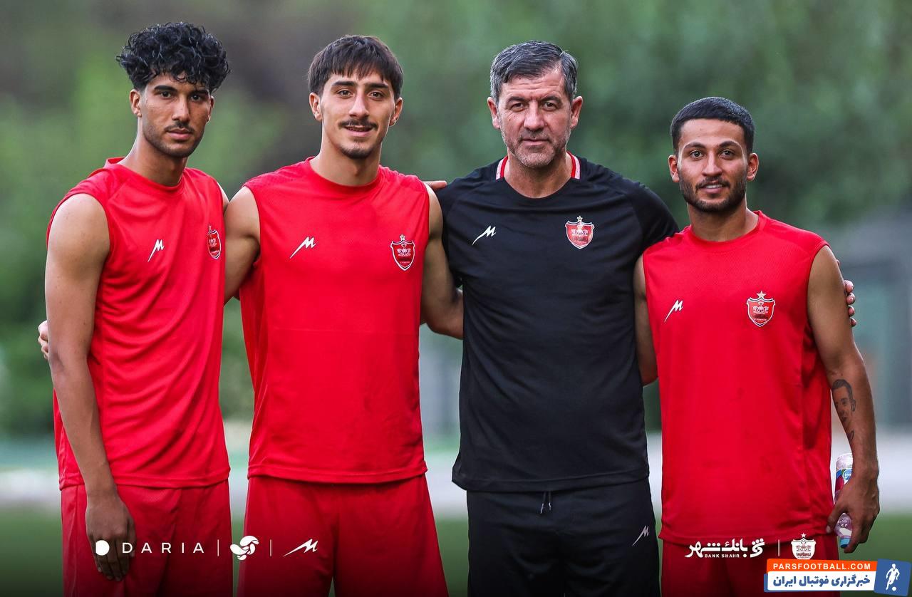 حضور کریم باقری در تمرین دیروز پرسپولیس