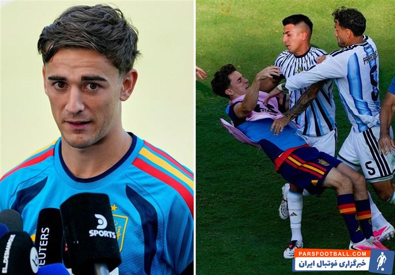 گابی هافبک بارسلونا و تیم ملی فوتبال اسپانیا: بازیکنان آرژانتین نباید محروم شوند