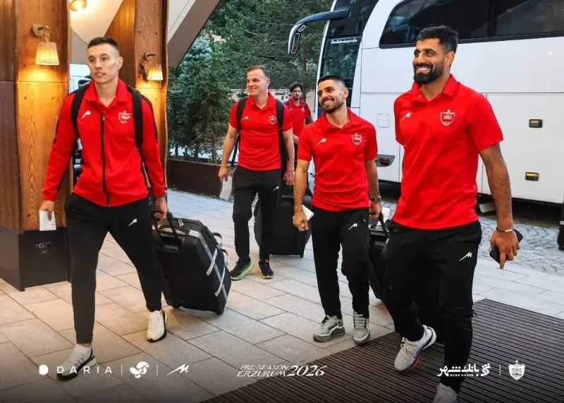 عکس؛ پرسپولیس در ارزروم مستقر شد؛ انتظار برای معرفی حریفان دوستانه