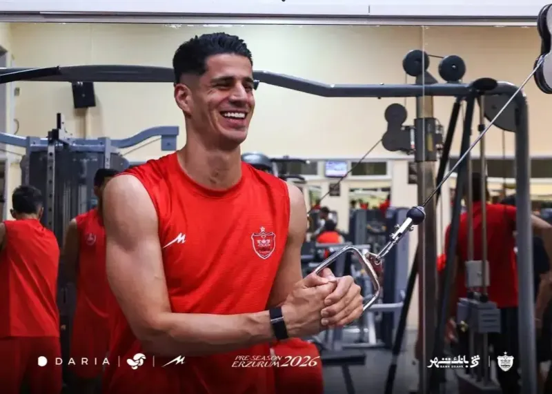 عکس؛ پیام نیازمند دروازهبان پرسپولیس با انگیزه بالا تمرینات خود را آغاز کرد