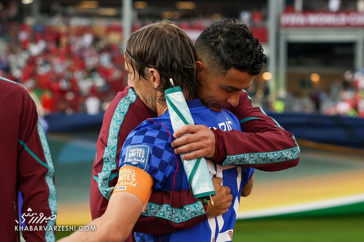 کریستیانو رونالدو و لوکا مودریچ در دیدار پرتغال - کرواسی
