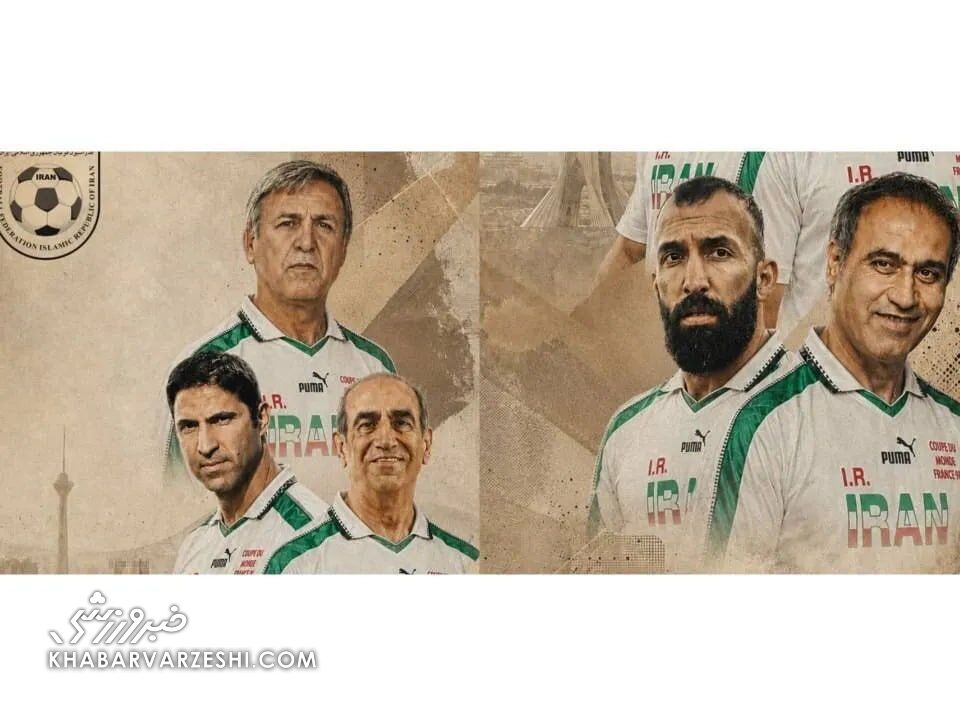 پوستر فدراسیون فوتبال به بهانه تولد 5 تن از مفاخر فوتبال ایران