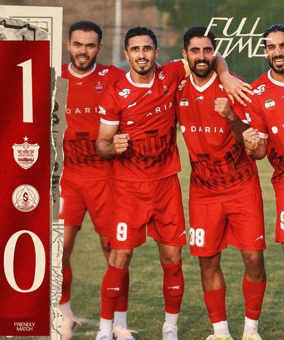 عکس؛ دیدار دوستانه پرسپولیس با آلانیااسپور با تک گل علی علیپور به پایان رسید