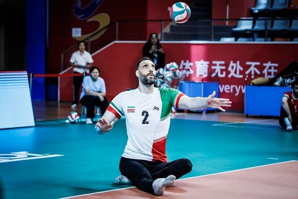 6099814 تصاویر دیدنی از مرد ۲۴۷ سانتیمتری والیبال نشسته ایران درمسابقات جهانی