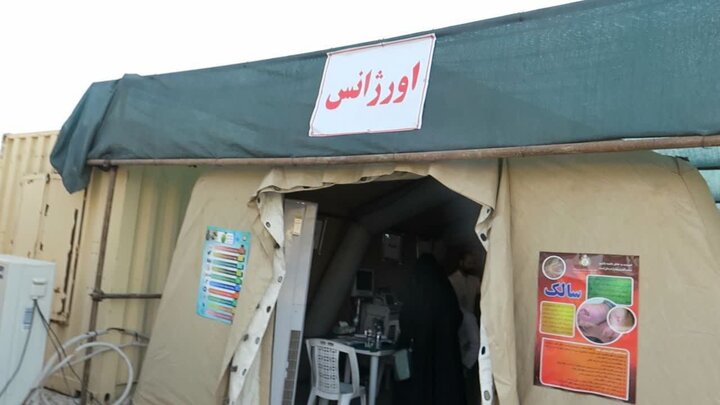 6114224 برپایی بیمارستان صحرایی نیروی زمینی ارتش در مرز خسروی