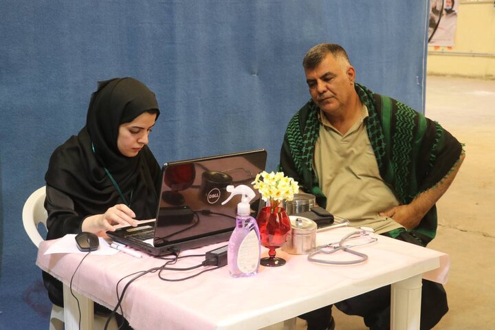 6114617 ایزدپناه: درمانگاه هلالاحمر استان بوشهر به زائران اربعین خدمات میدهد