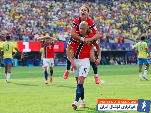 ارلینگ هالند بهترین بازیکن دیدار برزیل 1-2 نروژ جام جهانی 2026