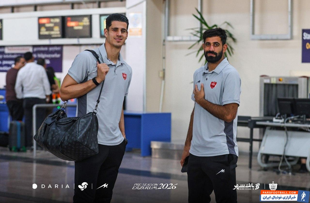 عکس؛ تیم فوتبال پرسپولیس پس از 12 روز اردوی خود در ارزروم ترکیه را به پایان رساند