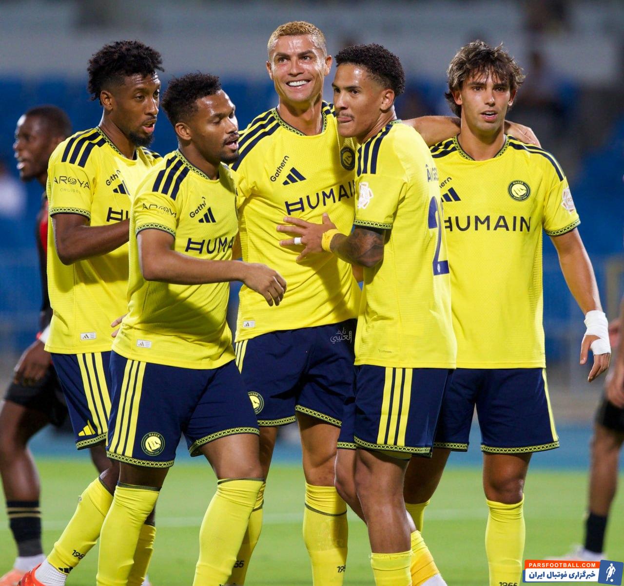 برد چهار بر صفر النصر برابر الریاض با درخشش کریستیانو رونالدو