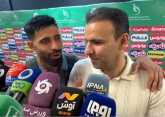 بوسیدن صورت محسن خلیلی توسط کنعانی‌زادگان در میان صحبت‌های او