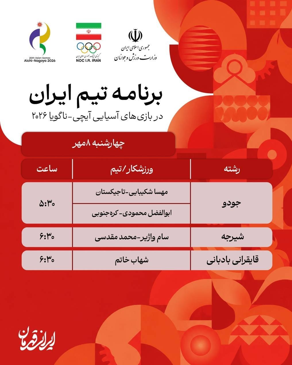 14050707193854720384000310-3 بازیهای آسیایی , بازیهای آسیایی 2022 هانگژو ,